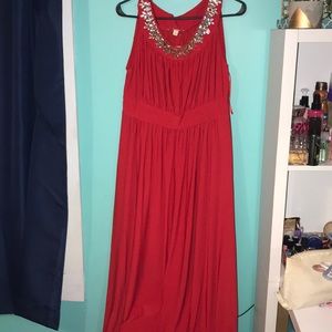 Red Maxi Gown